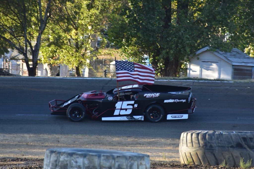 race car with american flag | Windsor Truck and Auto