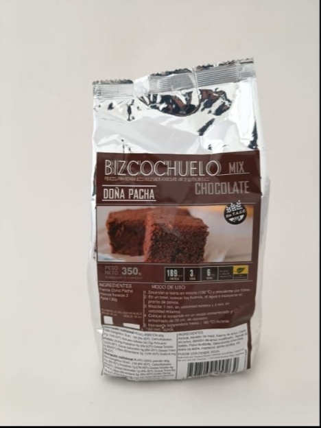 Doña Pacha bizcochuelo de chocolate x 350 gr.