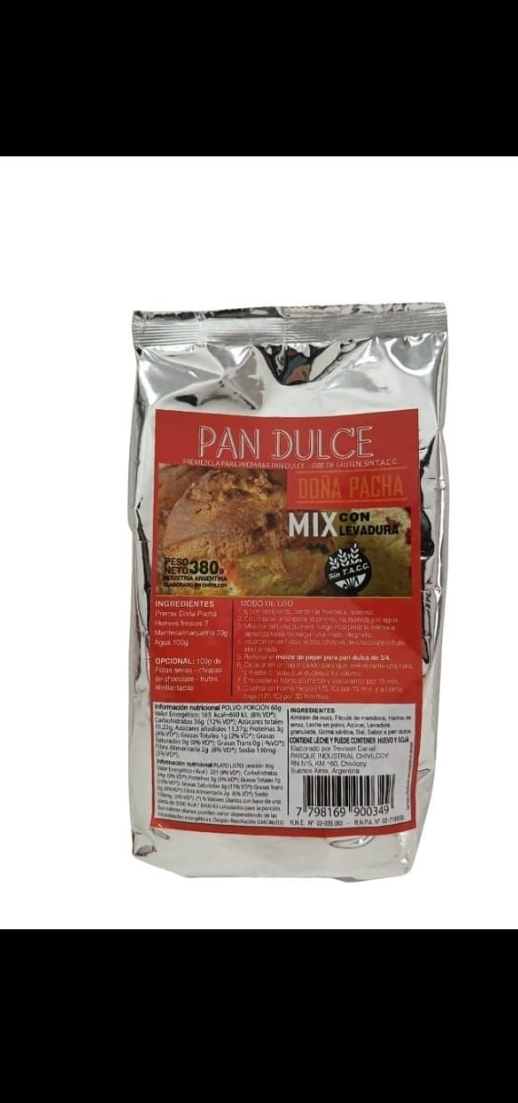 Doña Pacha  Premezcla Pan Dulce x 380 gr.