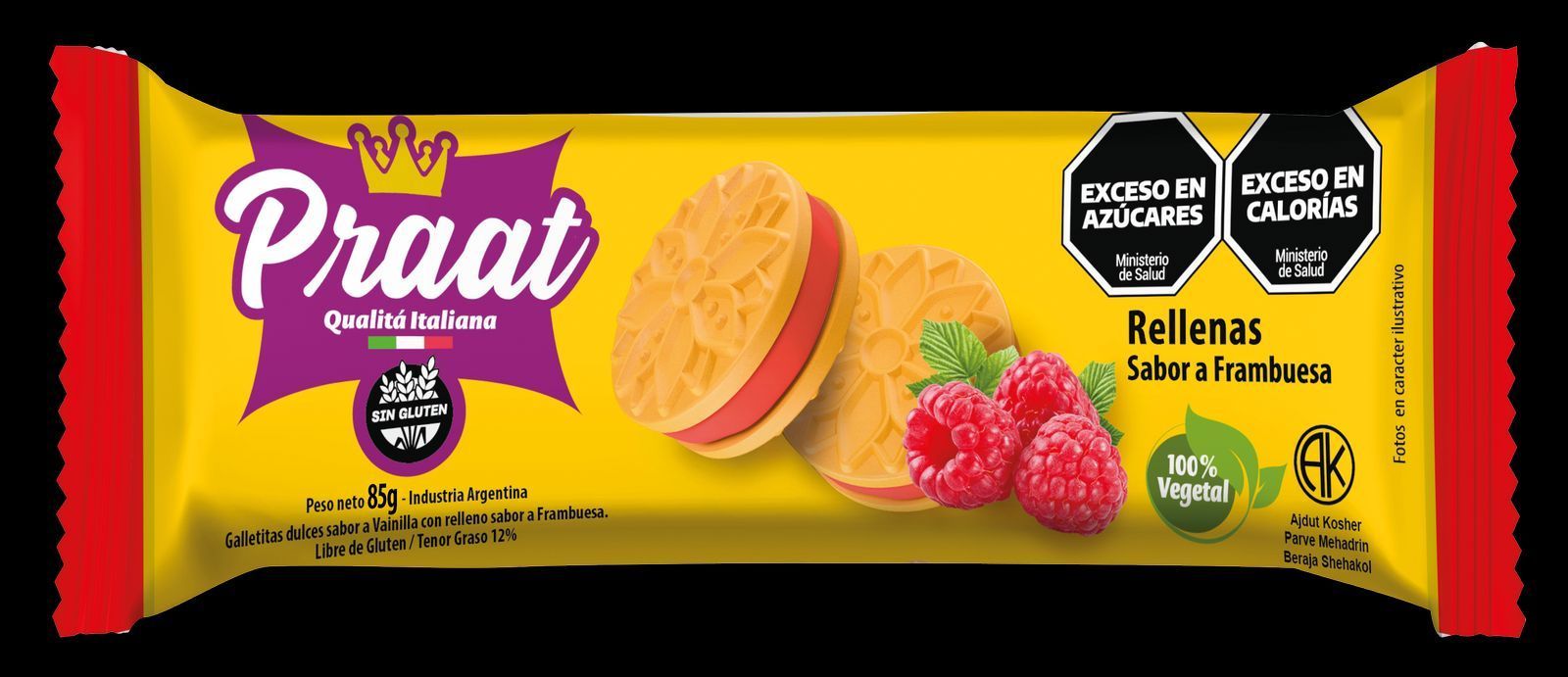 Praat Rellenas Vainillas con Frambueza