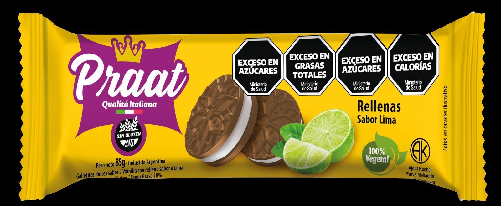 Paat Rellenas chocolate y lima.