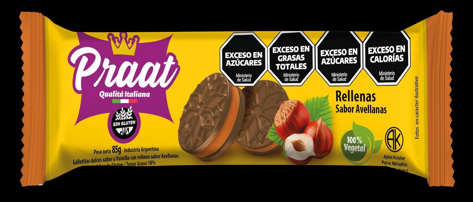 Praat Rellenas Chocolate y Avellanas