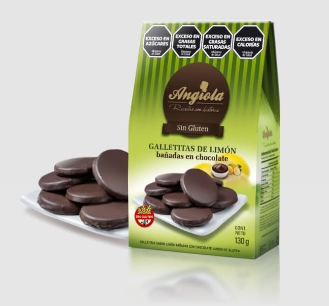 Angiola Galletitas de Limón Bañadas en chocolate