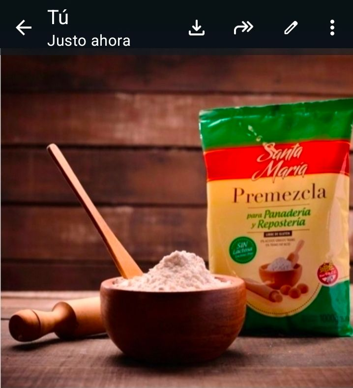 Una bolsa de mezcla preparada Santa Maria para hornear