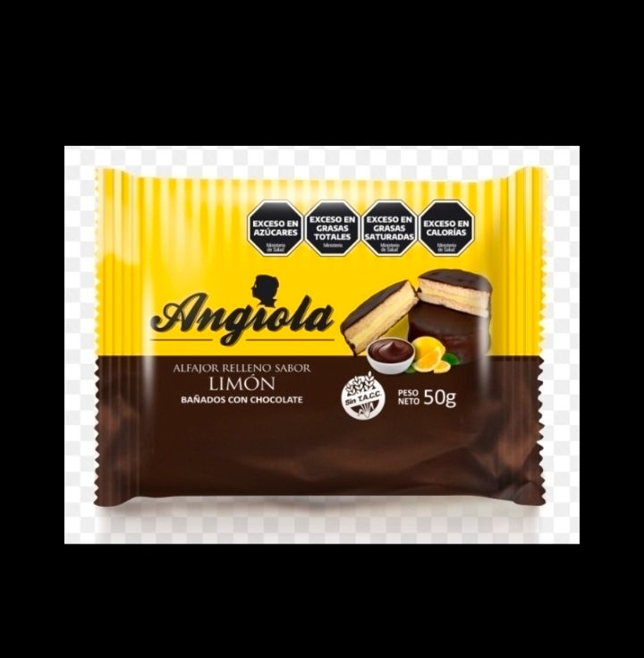Angiola Alfajor de limón Bañado con Chocolate