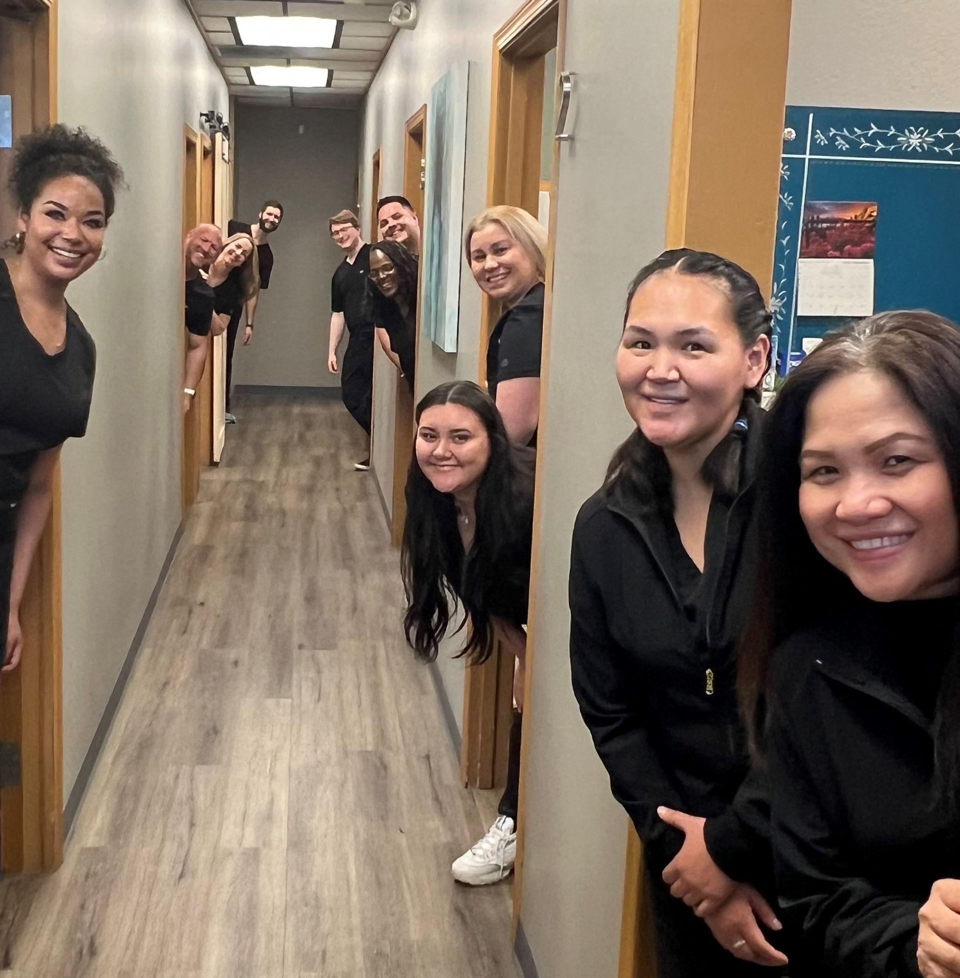 Staff and Patient at Office — Anchorage, AK — Alcan Family Dental
