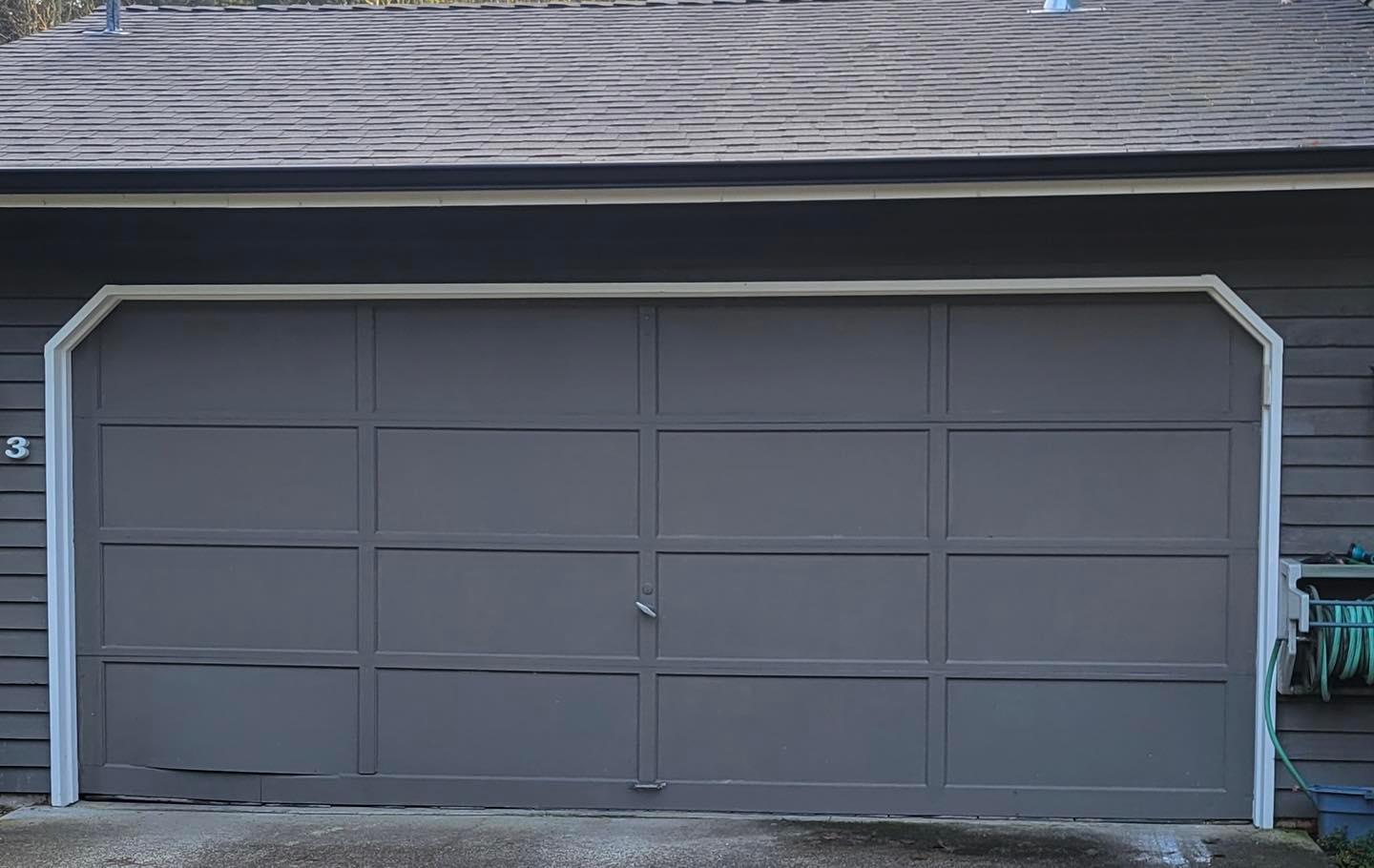 Gray Steel Garage Door — Bothell, WA — Garage Tech