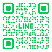 白色背景上的綠色LINE二維碼。