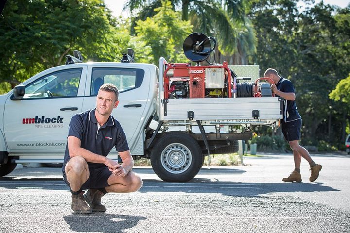 Plumbers Getting Ready to Work — Unblock Pipe Clearing in the Mullumbimby, NSW