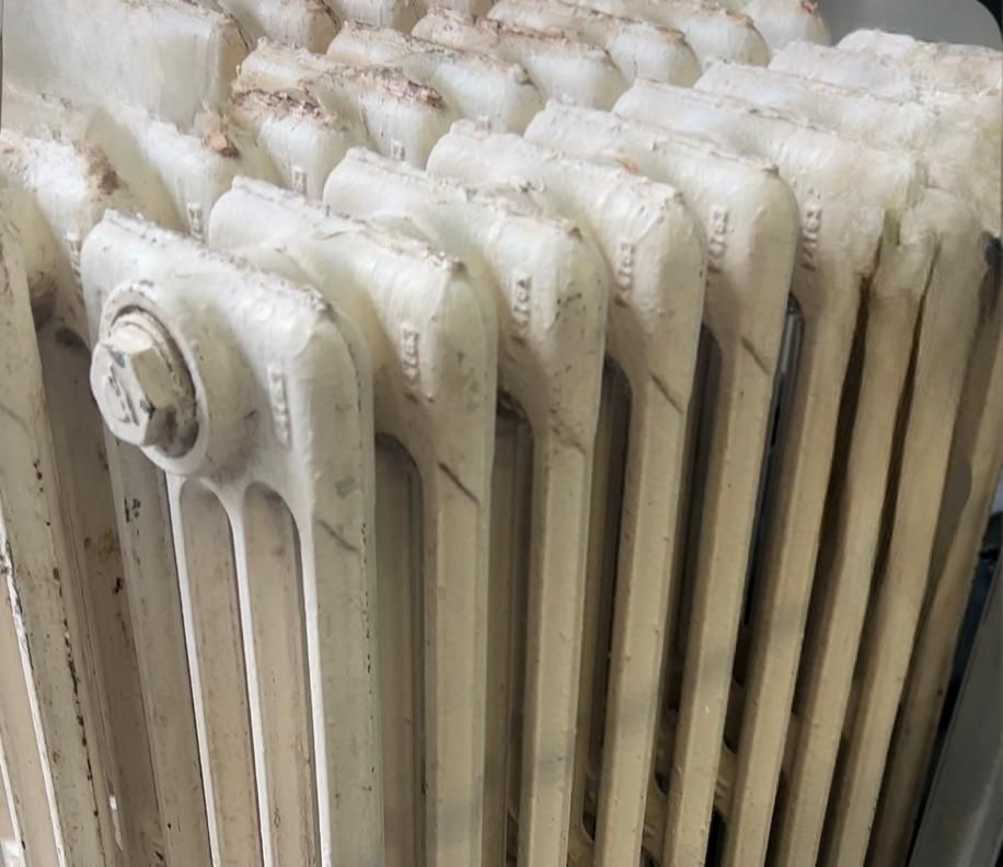 termosifone prima della vernicatura