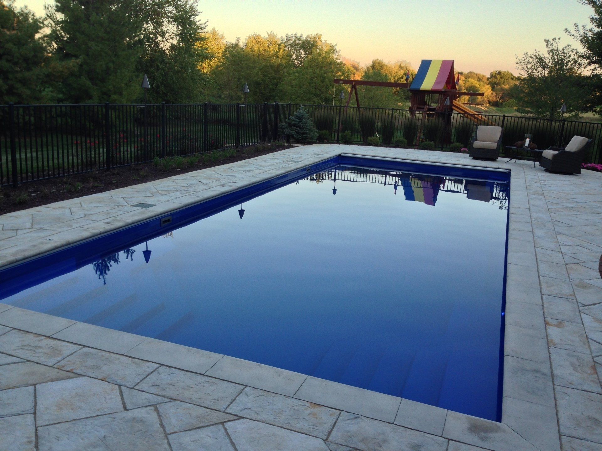 Inground Rectangle Pool — Sandford, NC — Azure Pools & Spas