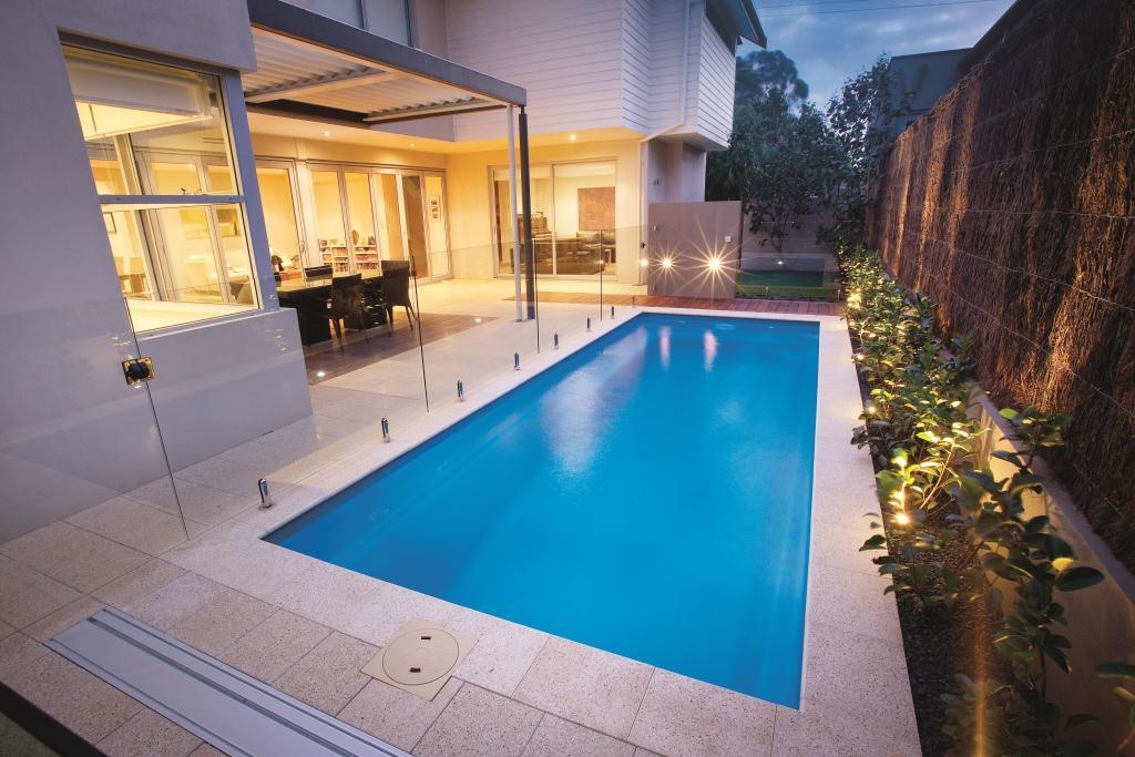 Inground Pool And Landscaped Deck — Sandford, NC — Azure Pools & Spas