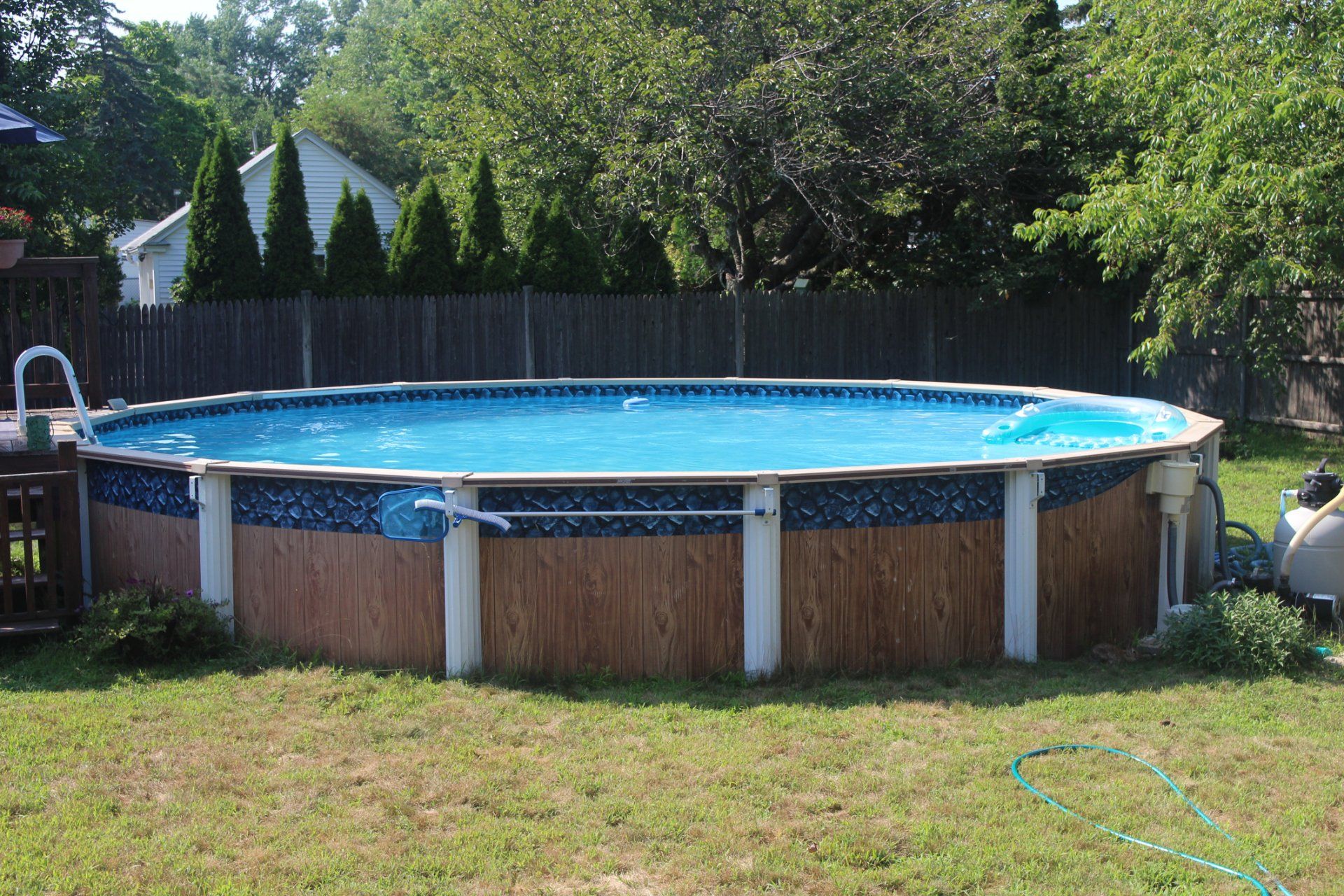 Swimming Pool With Filter And Deck — Sandford, NC — Azure Pools & Spas