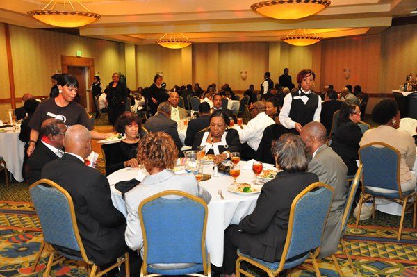 group of people sitting