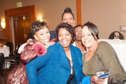 happy group of woman