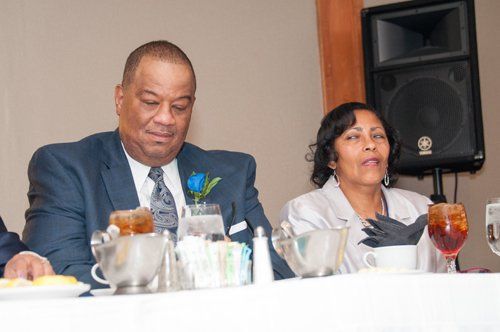 man and woman eating