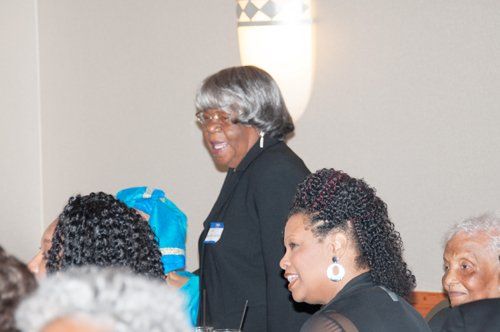 group of people talking