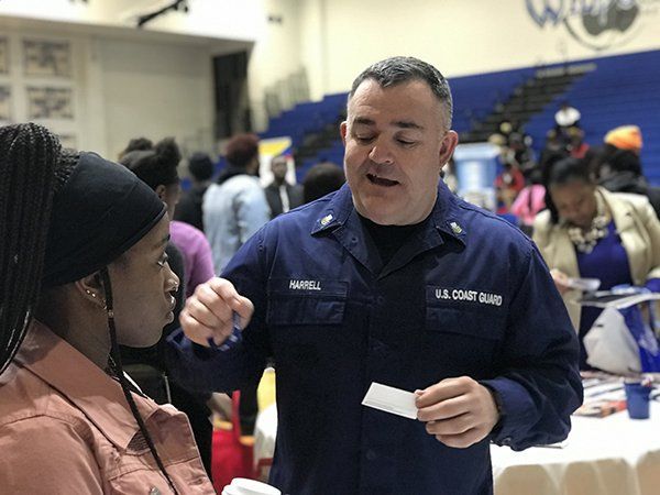 man talking to a girl