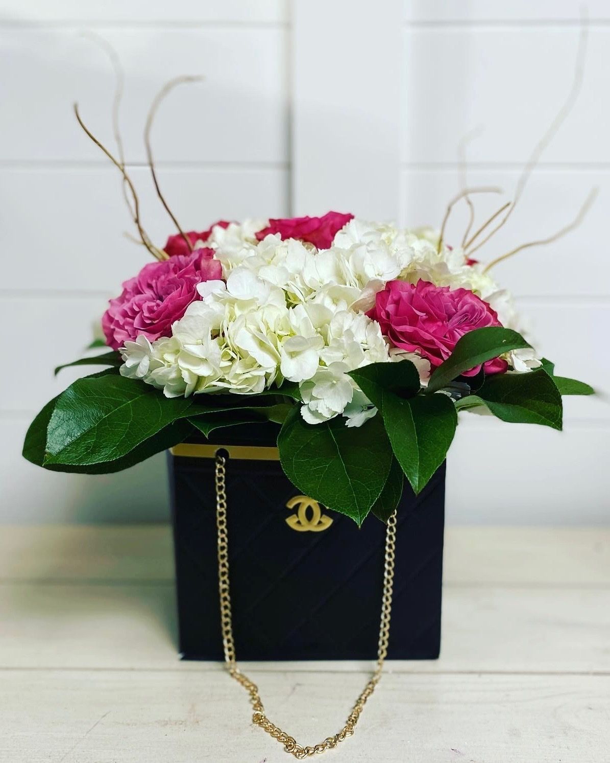 Designer Couture Floral Handbag
