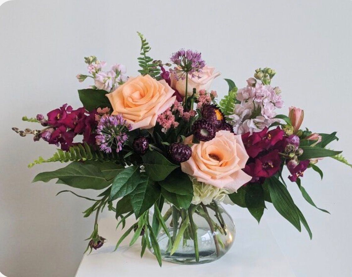 Wild Orchid Sunset Vase