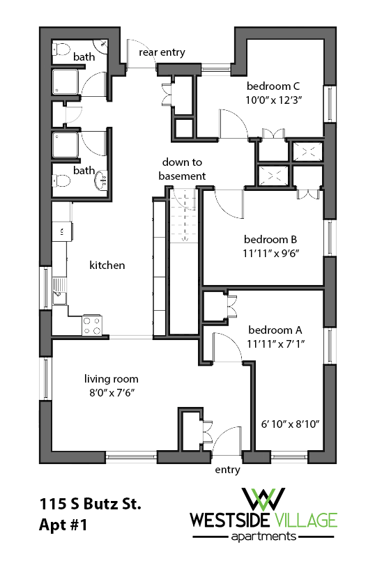 Floor plan- apartment 1