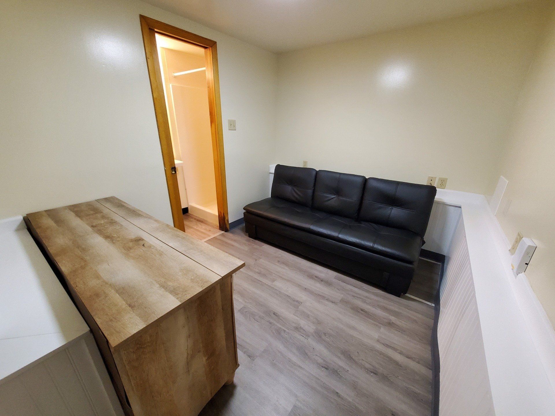 Bedroom with futon bed