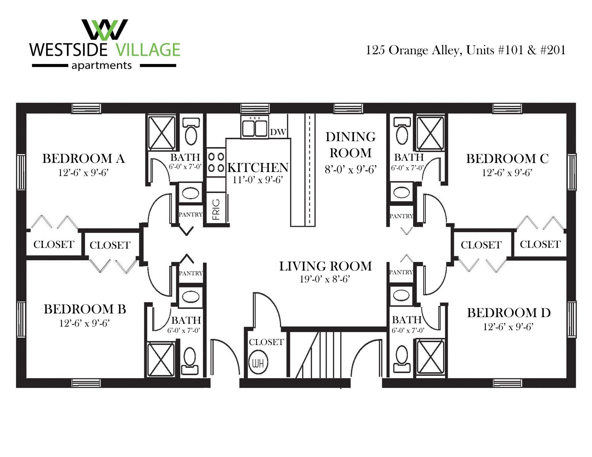 Floor Plan - 4 bedroom