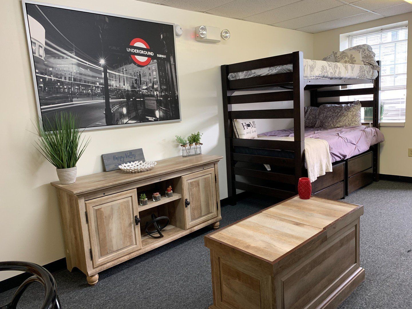 Living room with bunk beds