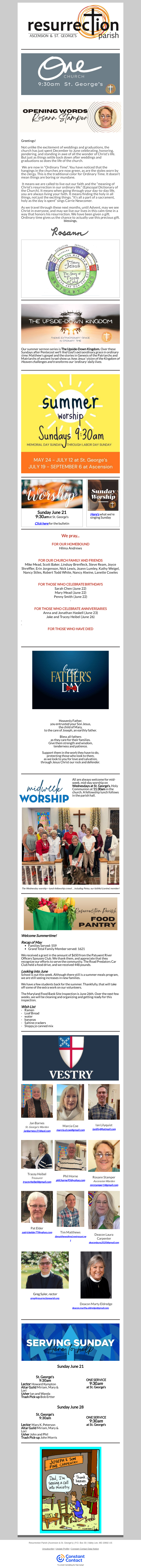 Resurrection Parish Newsletter