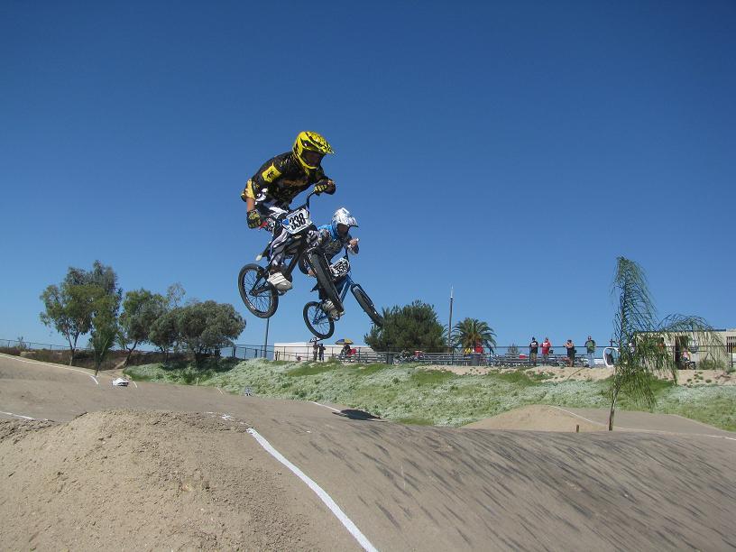boy competing in bmx freestyle