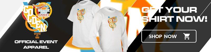 banner ad for cal state games apparel featuring a long sleeve and short sleeve  tshirts