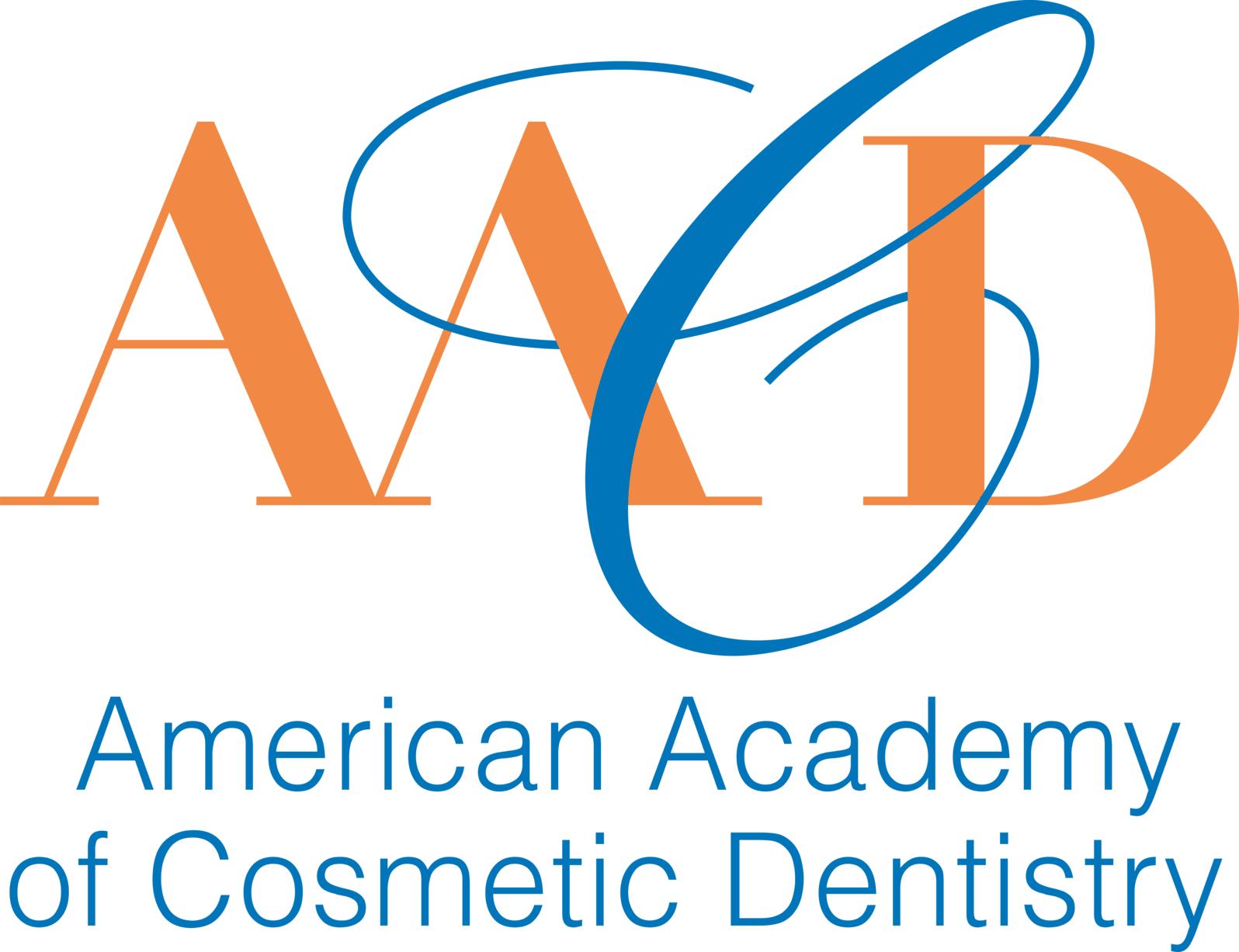 The logo for the american academy of cosmetic dentistry