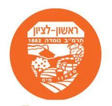 לוגו לעיר במעגל עם מגן עליו.