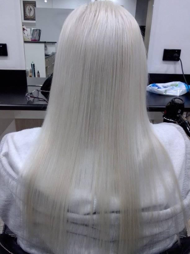 White Hair Color — Dressmaker & Salon in Belconnen, ACT