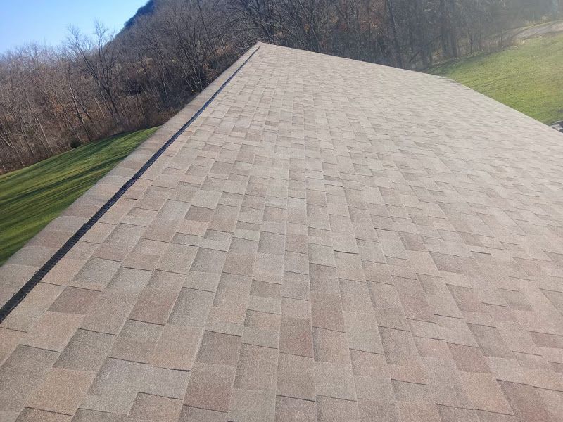 new roof installed by Curti Construction in DeSoto, WI