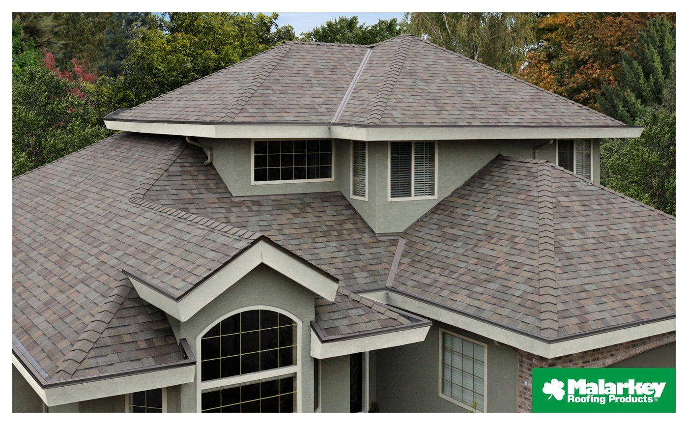 New residential roof with Malarkey roofing shingles
