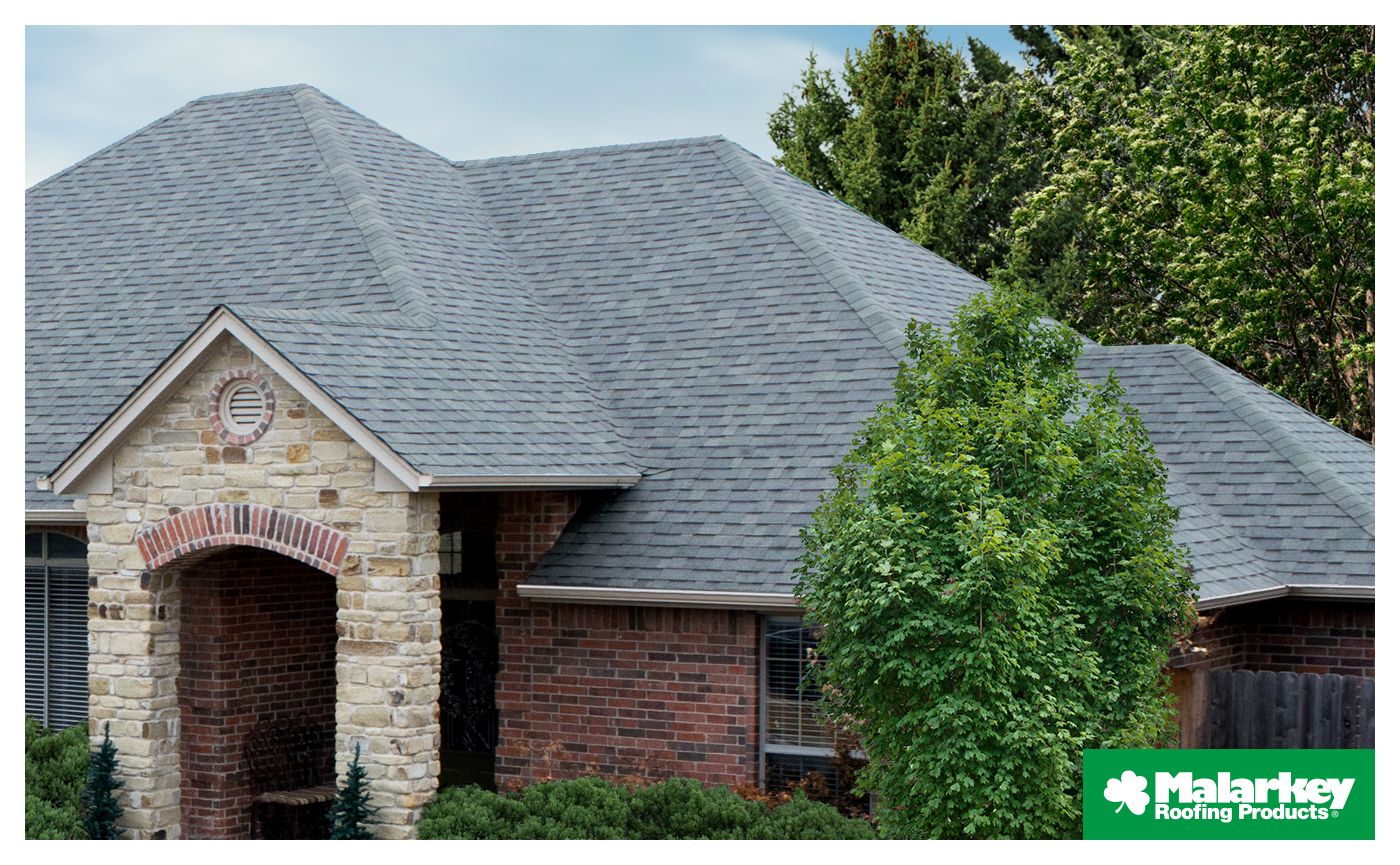 New residential roof with Malarkey roofing shingles