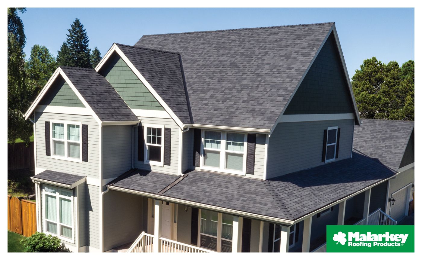 New residential roof with Malarkey roofing shingles