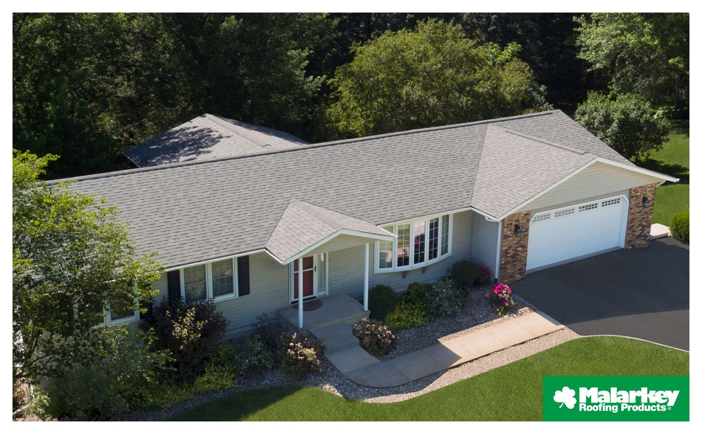 New residential roof with Malarkey roofing shingles