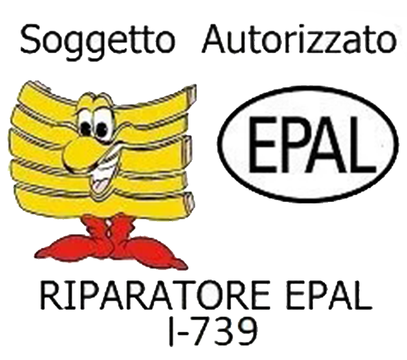 Personaggio dei cartoni animati raffigurante la pasta accanto al logo 