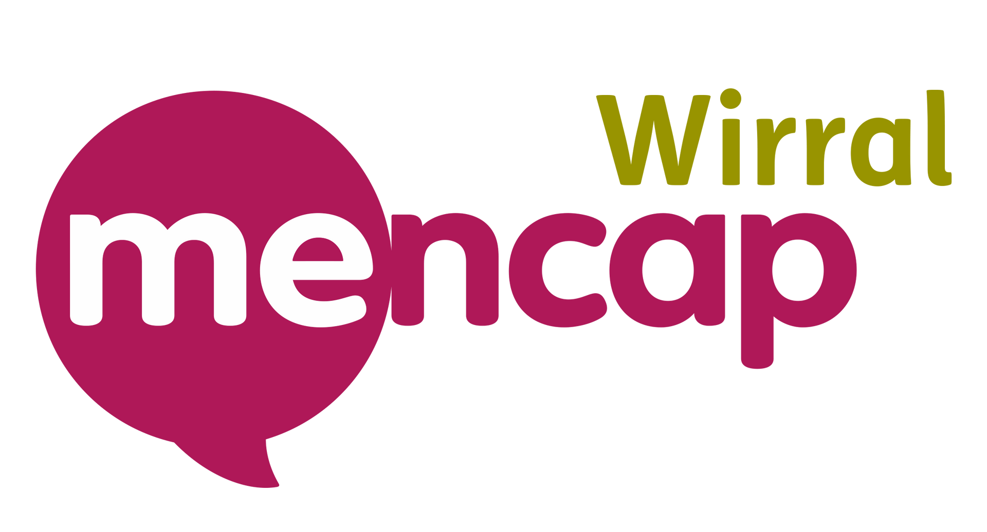 a logo for Wirral mencap logo
