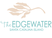 the logo for the edgewater santa catalina island.