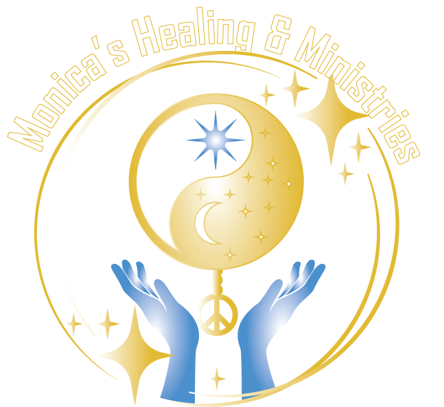 A logo for monica 's healing & ministries