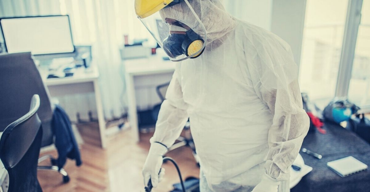 Professional disinfection services at South Florida home.