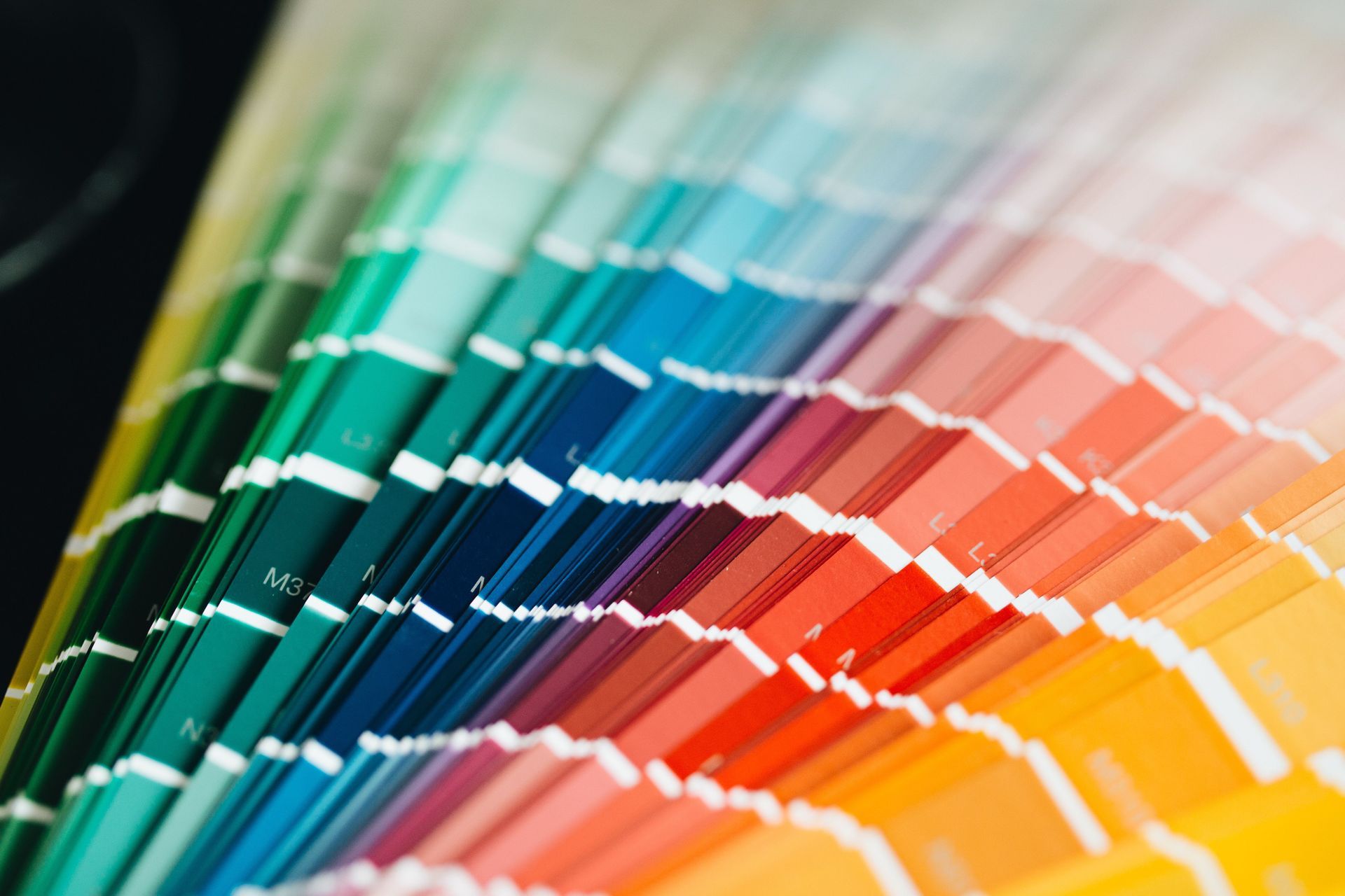 Color palette showing paint options for home or business.