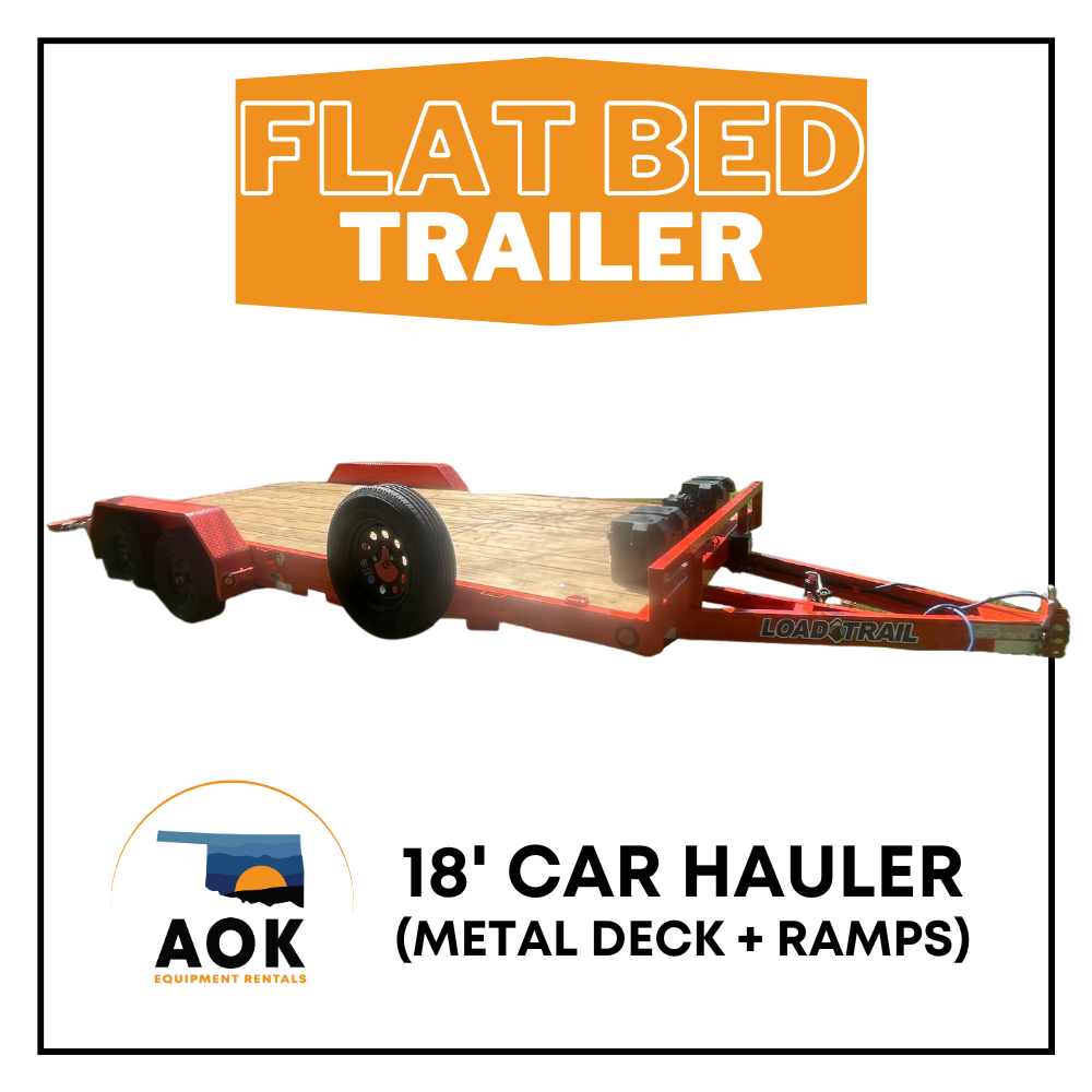 RED 18 FT CAR HAULER