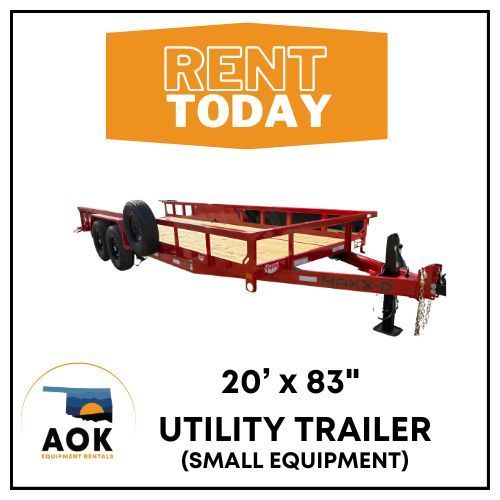 TANDEM UTILITY TRAILER 16 FT BY 7 FT