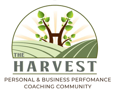 A logo for the harvest personal and business performance coaching community