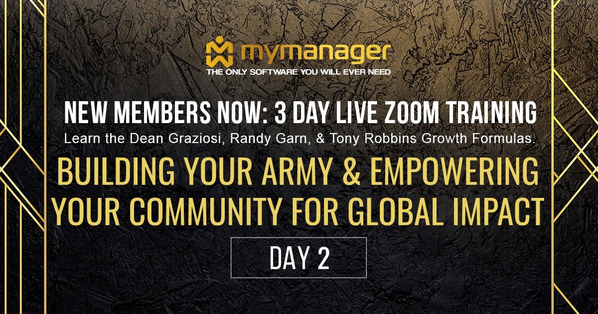 learn day 2 of getting new students now with the impact of creating an army of influencers