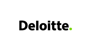Deloitte logo: Black text 